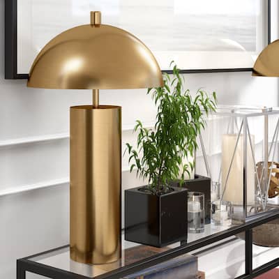 York 27" Tall Table Lamp with Metal Shade