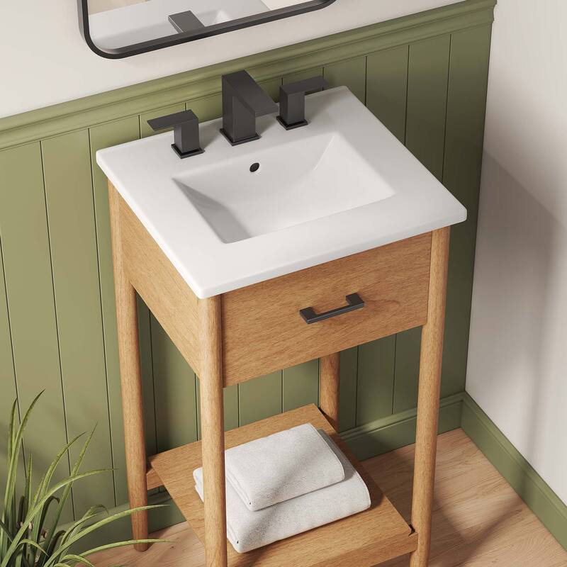 Zaire 18"/24"/30"/36"/48" Bathroom Vanity with White Sink Top