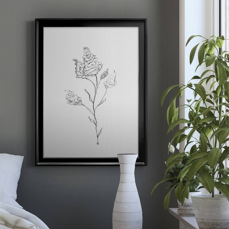 FLORAL SKETCH I Premium Framed Canvas - Ready to Hang