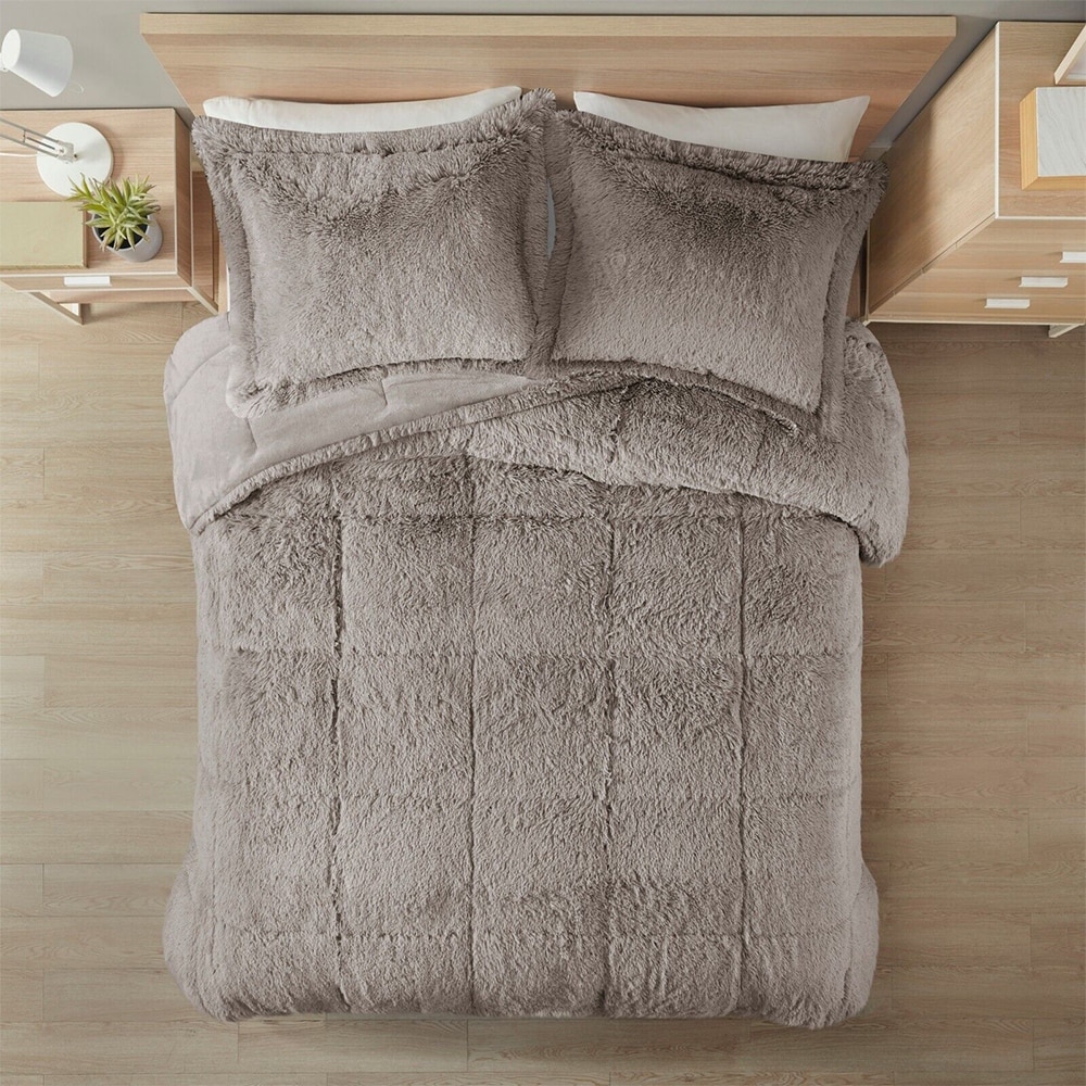 Bed bath and beyond faux fur pillow top