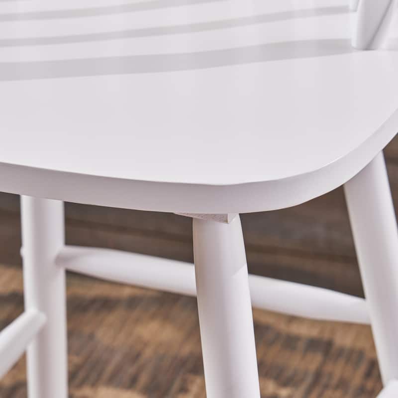 Tilbury Traditional Rubberwood Spindle Bar Stools (Set of 2) by Christopher Knight Home