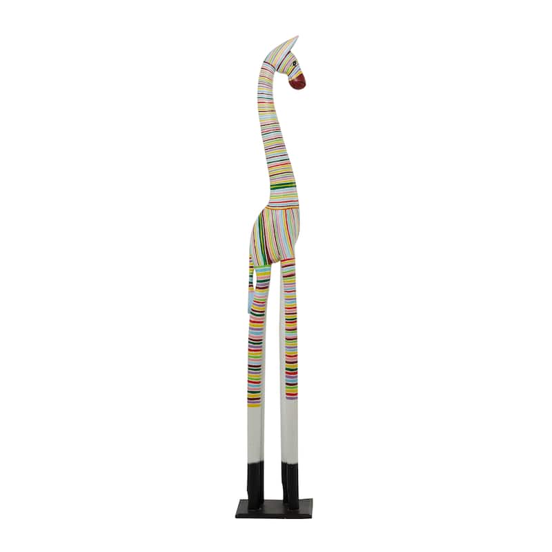 Multi Colored Wood Handmade Various Animals Sculpture