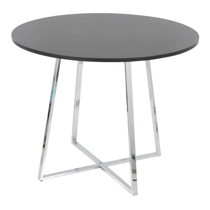 Porch & Den Pugo Canary Dining Table with Metal Trestle Base