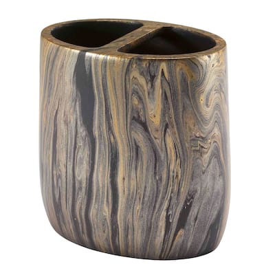 Nicole Miller Harper Toothbrush Holder - Black - Toothbrush Holder