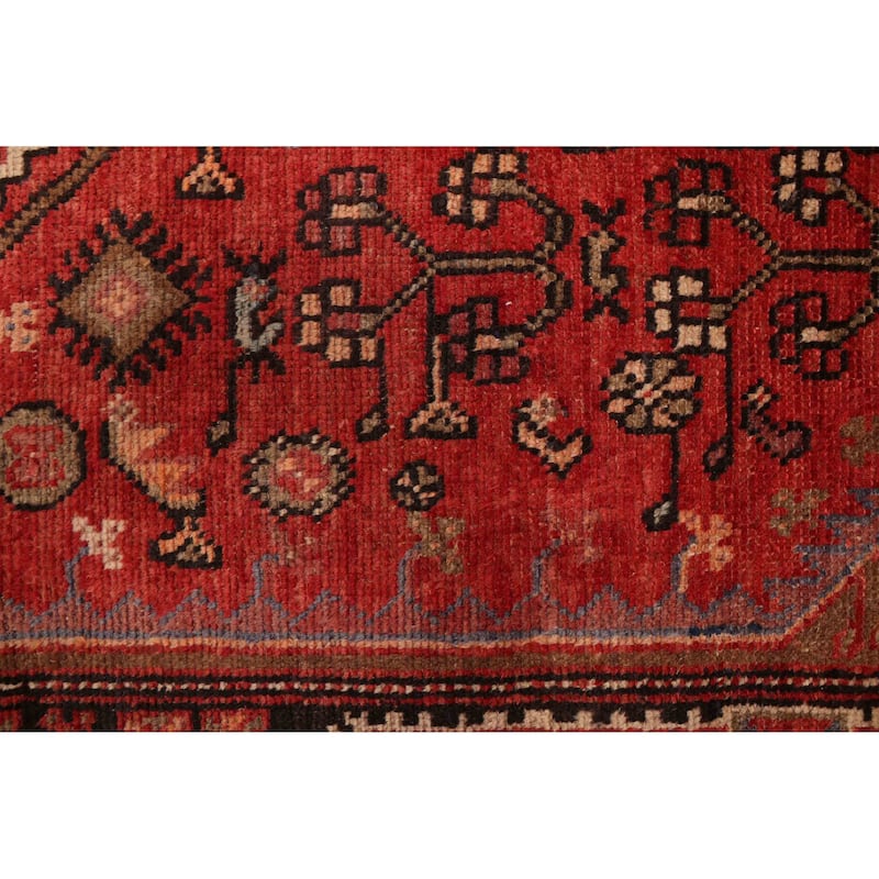 ECARPETGALLERY Hand-knotted Andelz Red Wool Rug - 3'10 x 7'3