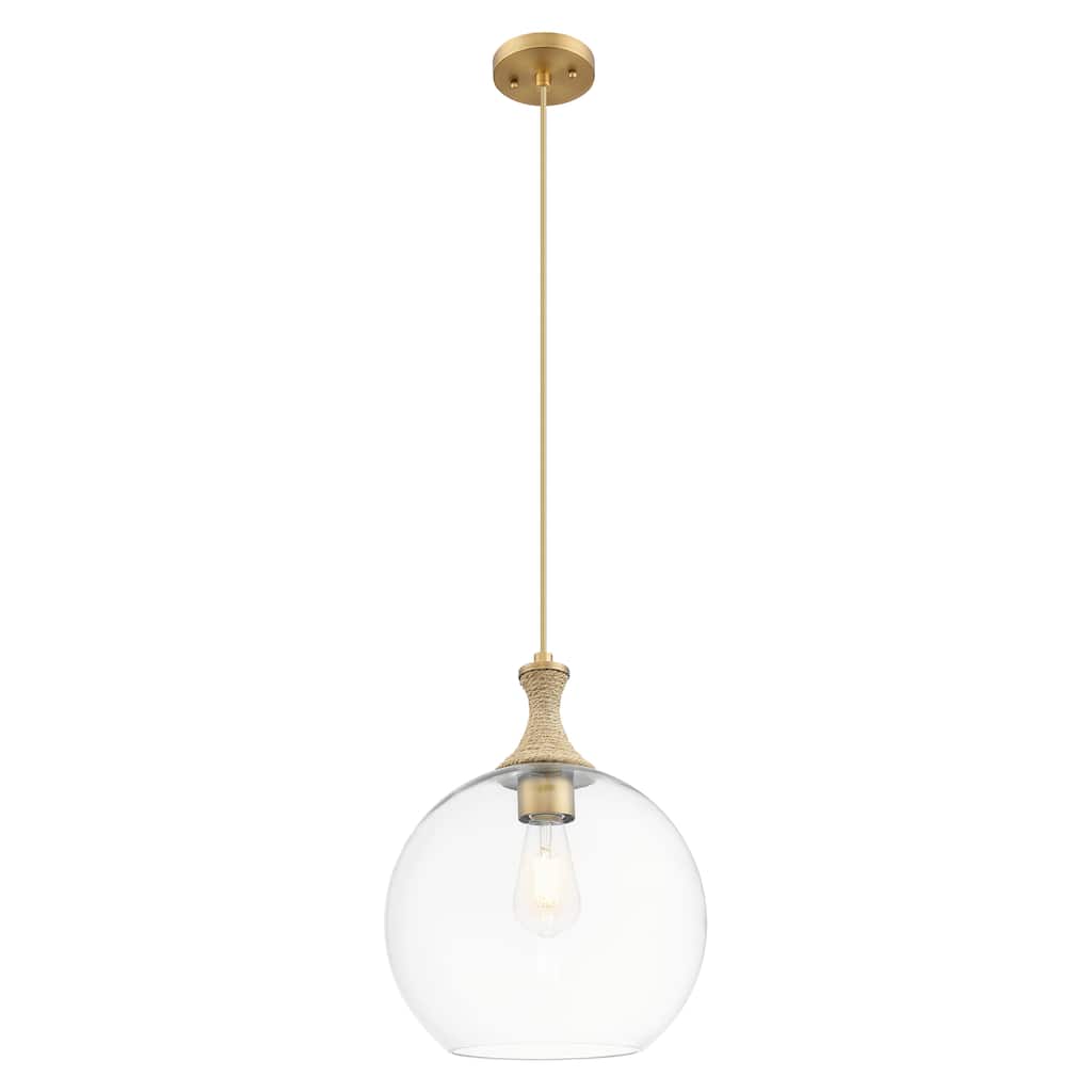 Innovations Lighting Downtown Urban - Astor - 1 Light 12" Rope Detailed Cord Hung Mini Pendant