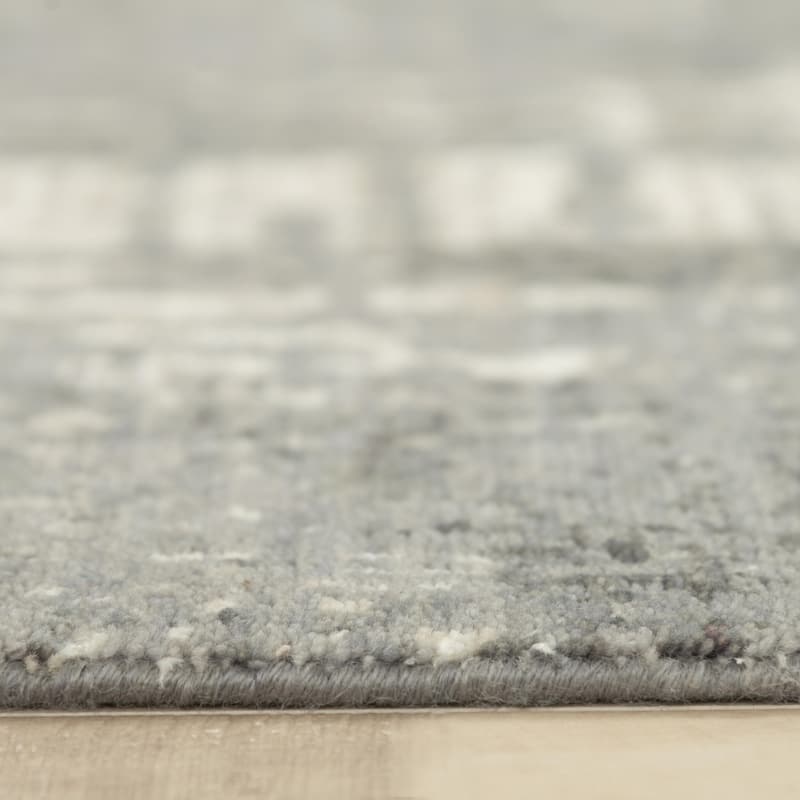 Alora Decor Aurora Transitional Gray Wool/Tencel Area Rug