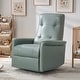 preview thumbnail 17 of 28, Valentin Modern Faux Leather Swivel Power Recliner with USB Ports by HULALA HOME