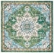 preview thumbnail 23 of 109, SAFAVIEH Madison Diederike Boho Medallion Distressed Rug 10' x 10' Square - Green/Turquoise