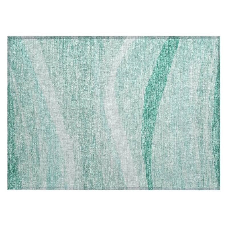 Machine Washable Indoor/ Outdoor Contemporary Deco Chantille Rug