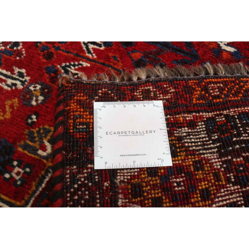 ECARPETGALLERY Hand-knotted Melis Vintage Red Wool Rug - 5'4 x 8'8