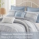 preview thumbnail 27 of 29, Madison Park Perryn 7 Piece Jacquard Comforter Set