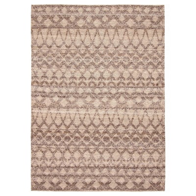ECARPETGALLERY Braid weave Sienna Brown Wool Rug - 5'2 x 7'5