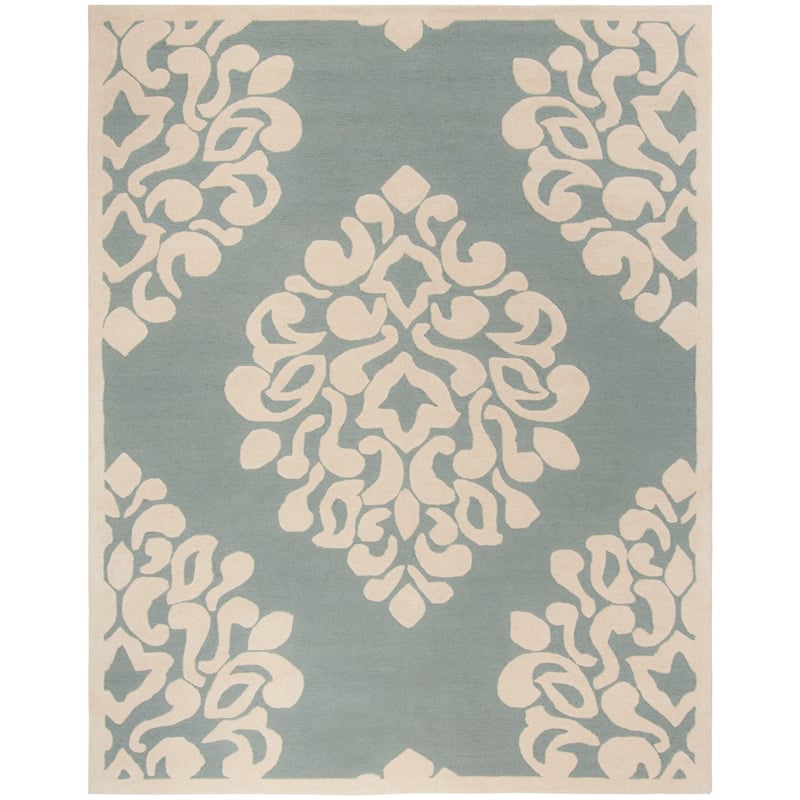 Martha Stewart by SAFAVIEH Floral Damask Wool Rug - 8' x 10' - Arrowroot