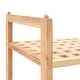 preview thumbnail 4 of 3, vidaXL Shoe Rack Solid Walnut Wood 27.2"x10.2"x31.9"