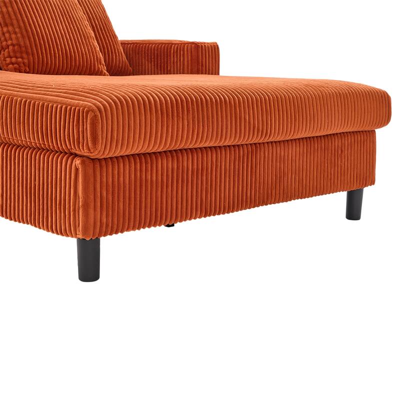 GDFStudio - Corduroy Recliner Sofa with USB Charging, RGB LED Light Strip - Suitable for Living Room and Bedroom