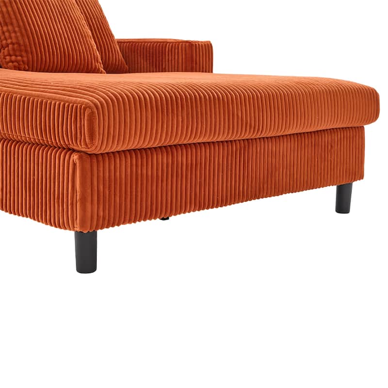 Recliner Sofa Loveseat with Chaise Lounge, Sleeper Sofa with USB & Type-C Charging Ports, Sofa Bed with Cup Holders