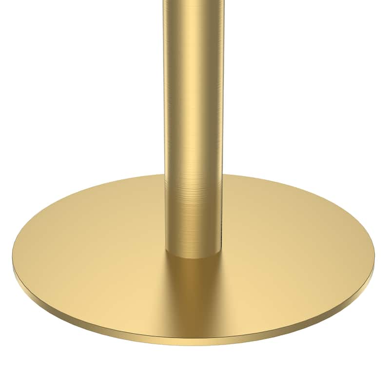 Square Modern Dinning Table 31.5 inches Bistro Table Tulip Table with Faux Marble top, Sturdy Metal Frame Diameter