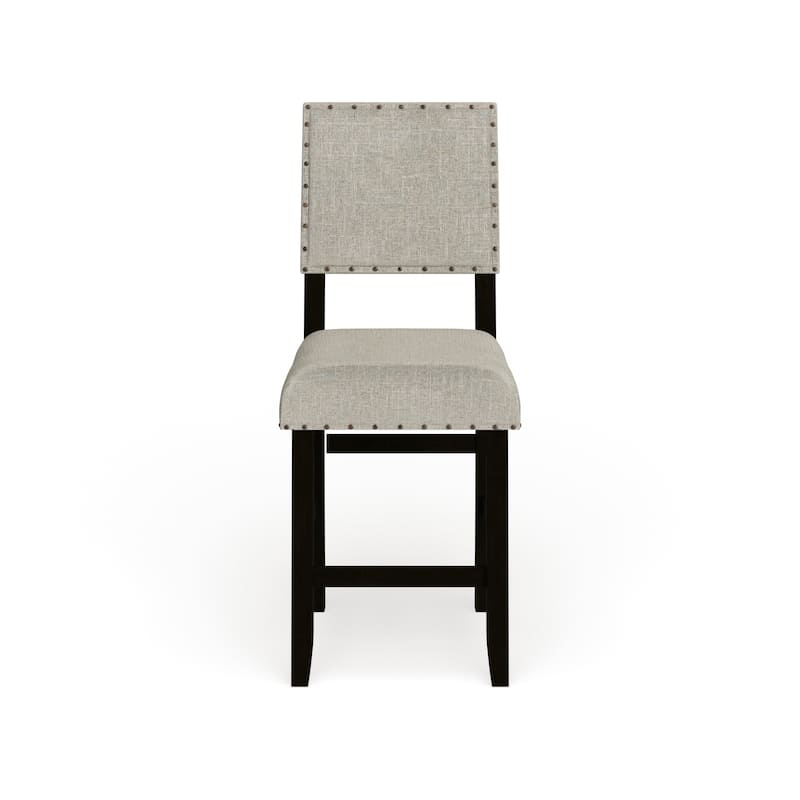 Tays Rustic Fabric Counter Height Chairs (Set of 2) by Furniture of America