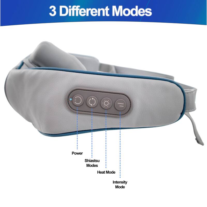 Shiatsu Neck Shoulder & Back Massager with Heat - Ergonomic Deep Tissue Kneading for Back and Muscle Pain Relief, - N/A