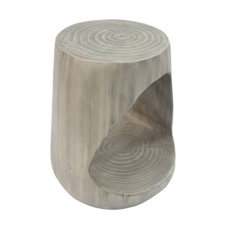 Hollow Side Table, Wood-like texture