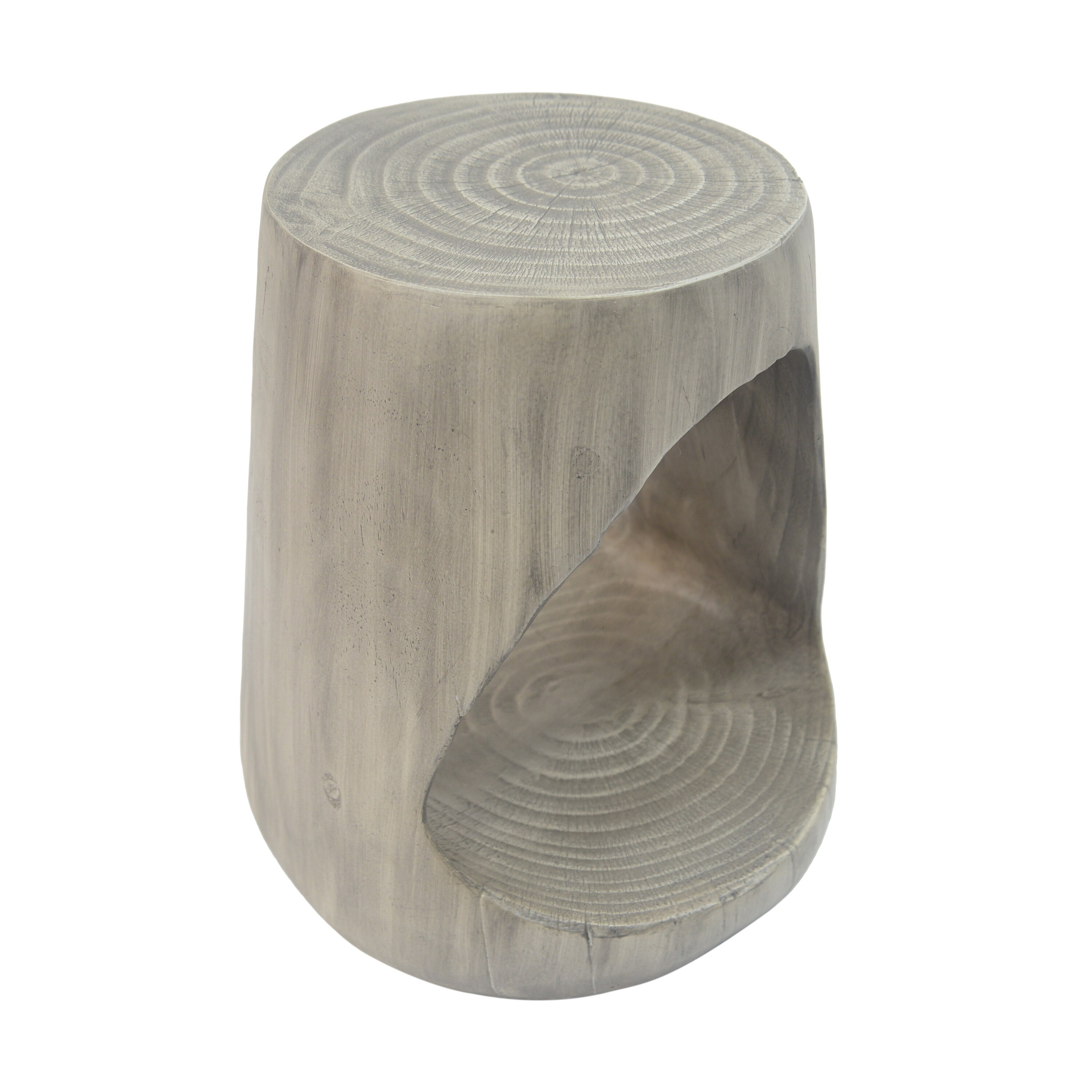 Roomfitters MGO Side Table with Rounded Triangle Cutout Design