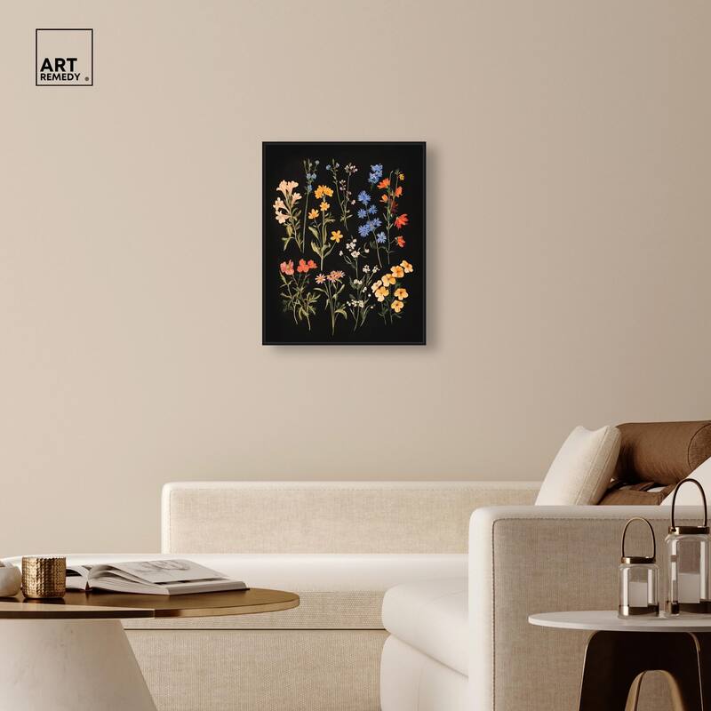Darkling Daisies II Canvas by Art Remedy