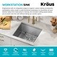 preview thumbnail 103 of 147, KRAUS Kore Workstation Undermount Stainless Steel Kitchen Sink