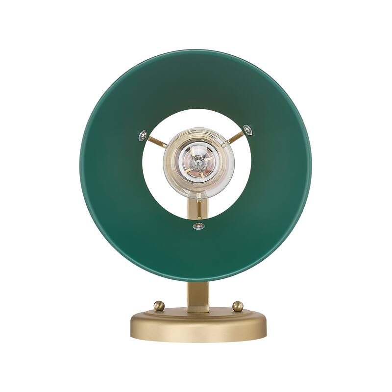 Yep by Golden Lighting Orwell 1-light Wall Sconce in Brushed Champagne Brass and Pine Green shade