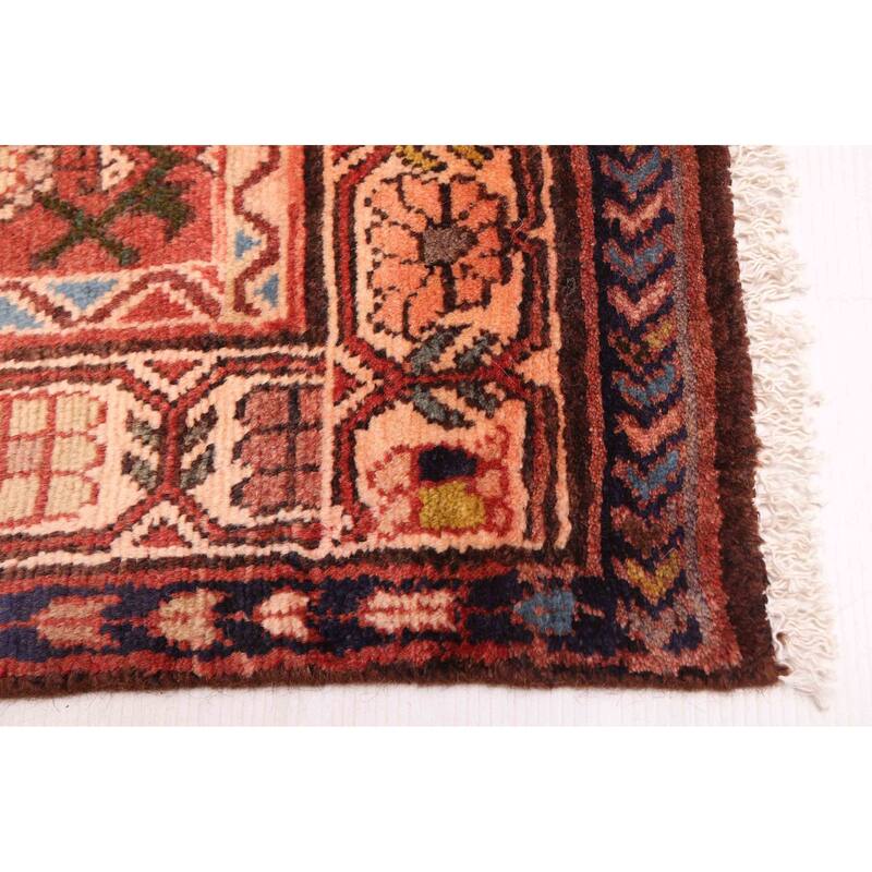 ECARPETGALLERY Hand-knotted Andelz Dark Copper Wool Rug - 3'11 x 10'1