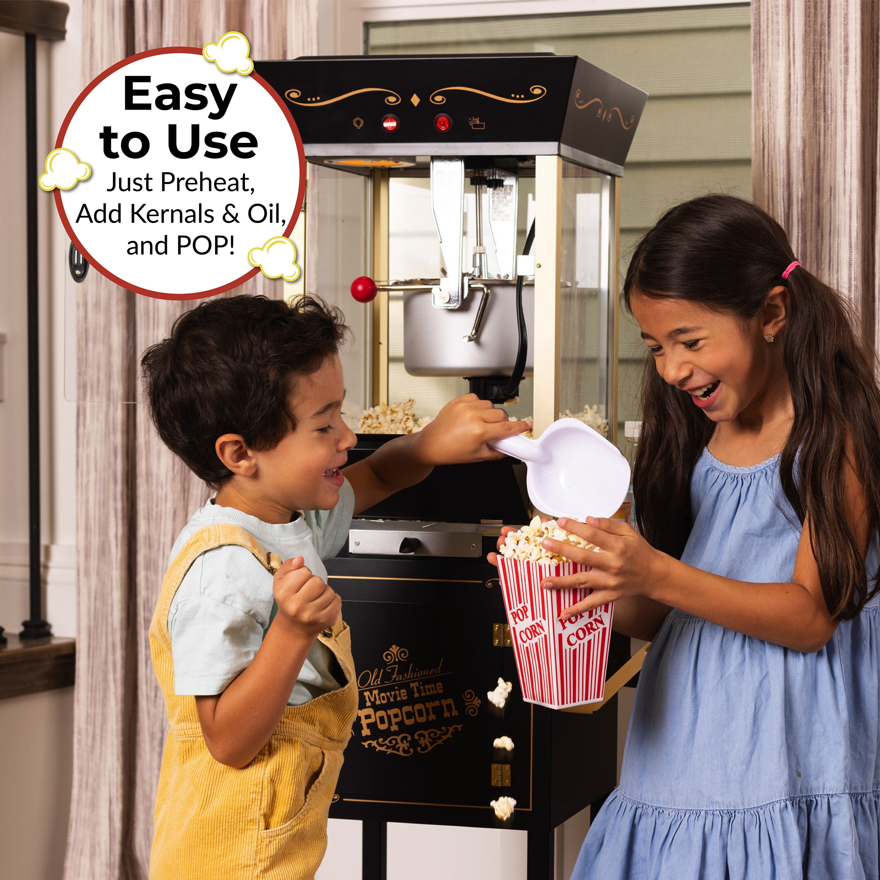 Tall cheap popcorn machine