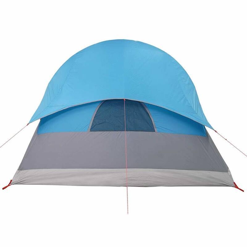 vidaXL Camping Tent Tunnel 4-Person Green Waterproof