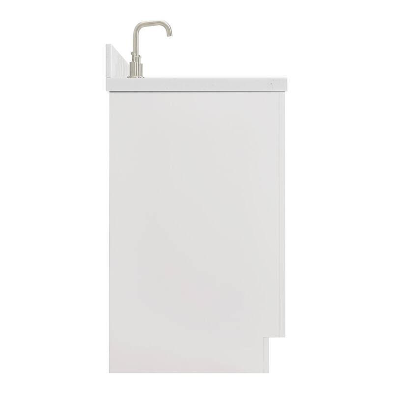 Ariel P36LCQOVO Milan 36" Free Standing Single Basin Vanity Set with