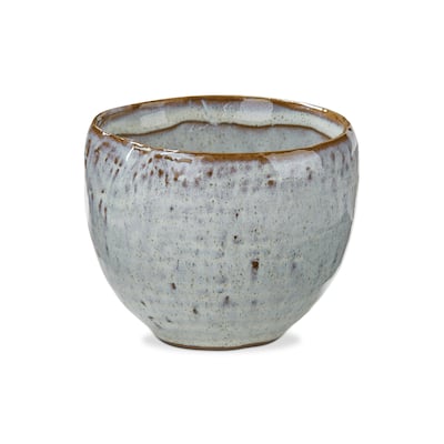 Light Blue Reactive Glaze Small Pinch Bowl 10oz Stoneware Dishwasher Safe 3x4x4 inches Perfect for Everyday Use