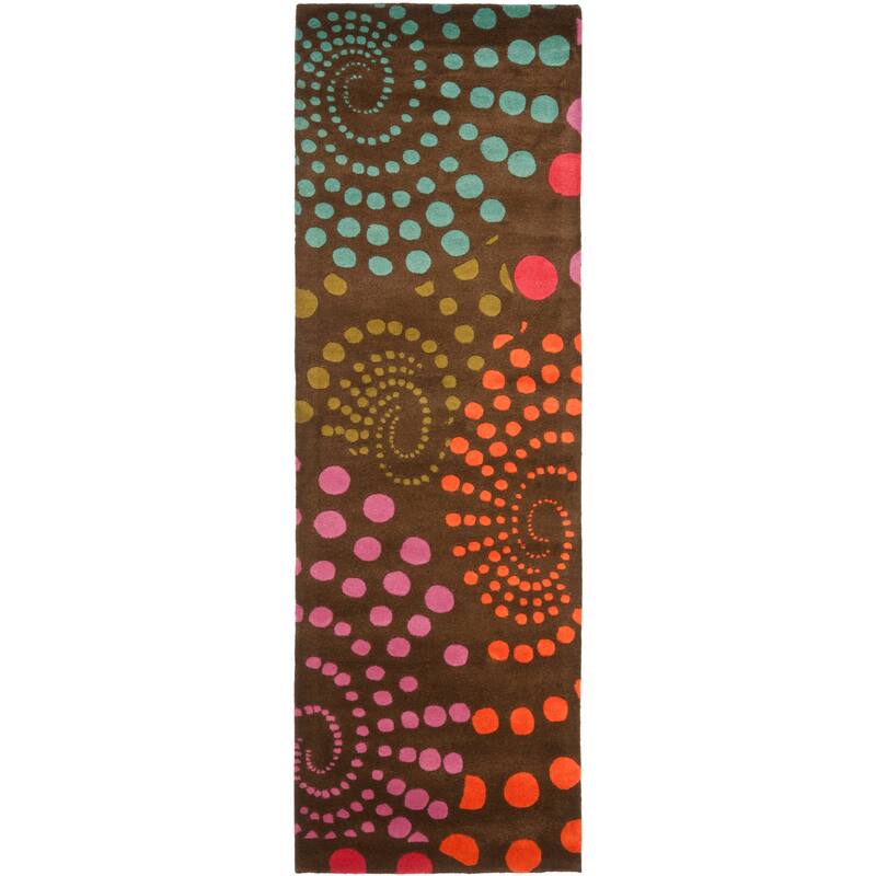 SAFAVIEH Handmade Soho Ashleigh Dots N.Z. Wool Rug