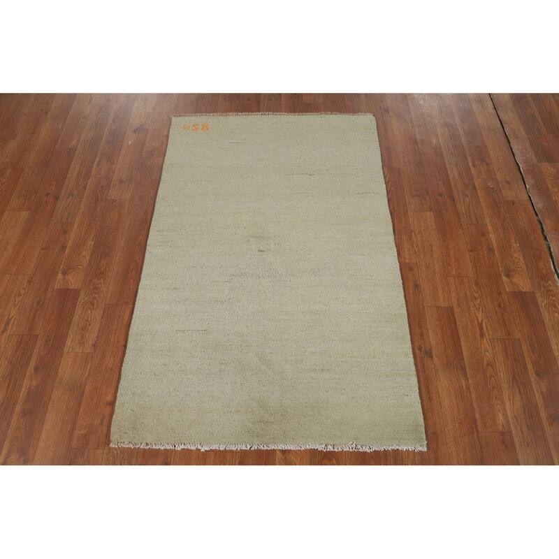 Gabbeh Modern Foyer Rug Accent Handmade Wool Carpet - 2'7"x 3'11"
