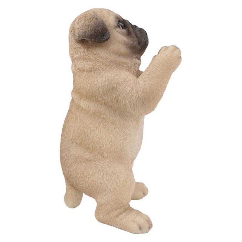 8.25" Praying Pug Puppy Outdoor Garden Statue