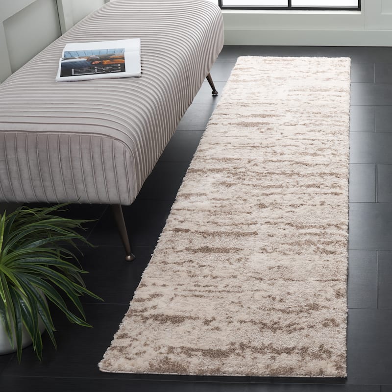 SAFAVIEH Century Iida Modern Abstract Rug - 2' x 8' Runner - Ivory/Brown - Runner