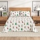 preview thumbnail 35 of 56, Linery & Co. Christmas Turkish Cotton Double-Brushed Flannel Bed Sheet Set