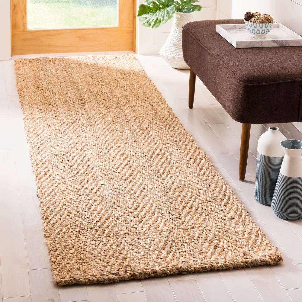 SAFAVIEH Handmade Natural Fiber Londyn Herringbone Jute Rug