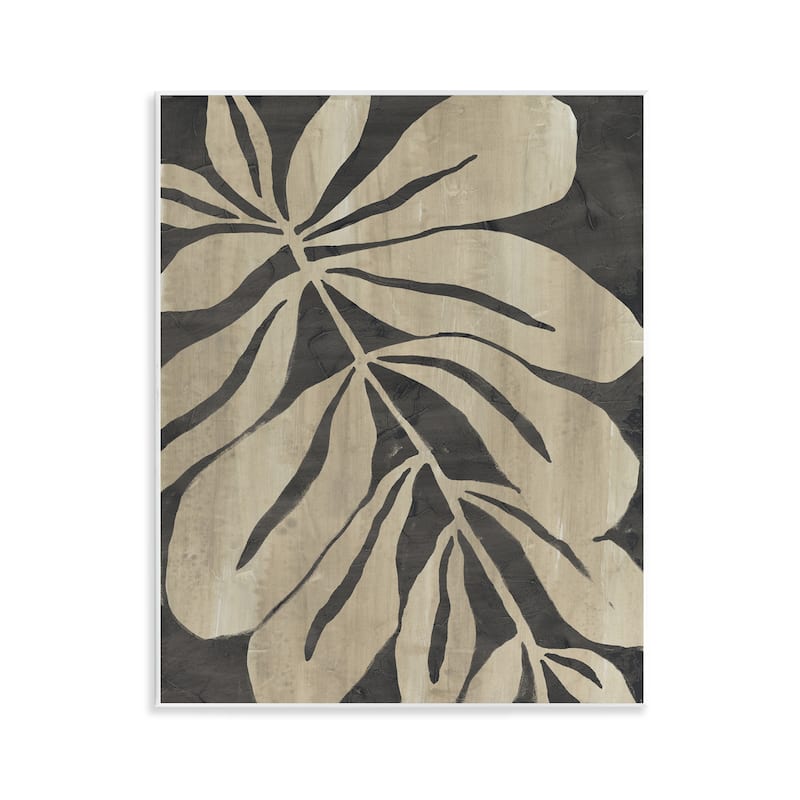 Stupell Rustic Leaf Shape Wall Plaque Art Design By June Erica Vess - 11 x 14