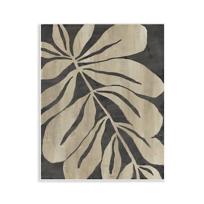 Stupell Rustic Leaf Shape Wall Plaque Art Design By June Erica Vess