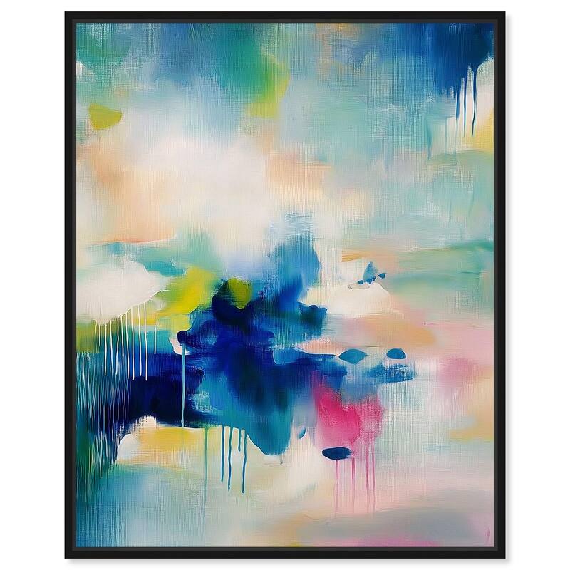 Prismatic Weeps Color II Canvas by Art Remedy - 16" x 20" - Black