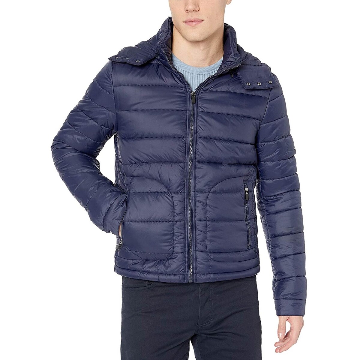 navy puffer coat mens