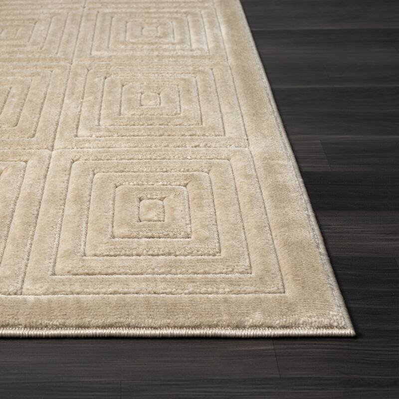 Sevita Modern Geometric Indoor/Outdoor Area Rug