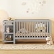 preview thumbnail 1 of 37, Convertible Crib/Full Size Bed with Changing Table