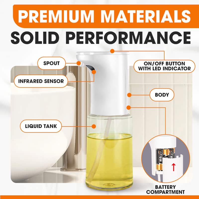 Cheer Collection Touchless Automatic Soap Dispenser 300ML Foam Or Spray