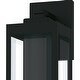 preview thumbnail 4 of 3, Earth Black LED Outdoor Wall Lantern from the Westover Collection