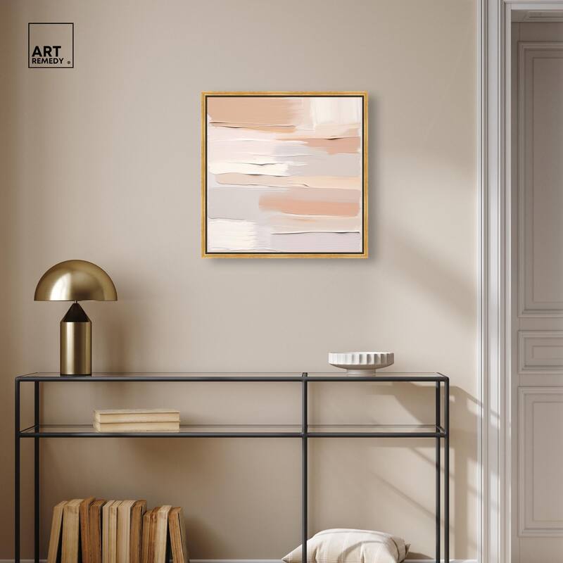 Roseate Cream Tones I Canvas by Art Remedy