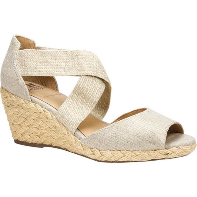 white mountain gold sandals
